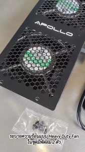 พัดลมตู้ Rack 4x4 DUAL FAN Cooling พัดลม ตู้ แร็ค แบบคู่ สามารถเสียบต่อกันได้ แถมสาย Power 1ม. 1เส้น