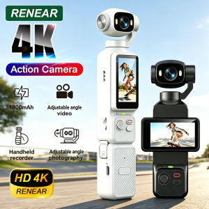 other | HD Action Camera With External Battery 90° Flip Screen WIFI For Vlog YouTube Girls Entry Video Recording Record Life Action Cam