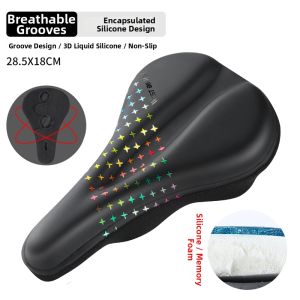 West Biking | Silicone Thickened Widen Extra Soft Bike Saddle Cover Mountain Bicycle Seat Cushion