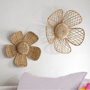 Rustic Nordic Flower Woven Wall Hanging Decor