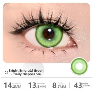 Green Cosplay Daily Disposable Colored Contact Lenses