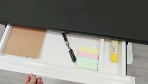 Under Standing Desk Plastic Storage Drawers for Home Office Desk Drawers Below Table Tray