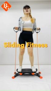 เครื่องออกกำลังกายแบบสไลด์ Balance Sliding Training ปั้นก้น ลดเอว ลดต้นขา ลดแขน พร้อมสายแรงต้าน หน้าจอ