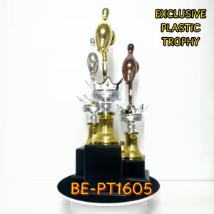 PT1605 Trofi Ten Pin Boling bersama Tapak Berat Exclusive Plastic Trophy with Heavy Base for Ten Pin Bowling