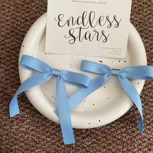 Simple Butterfly Knot Hair Clip for Girls Black And White Sash Double Pronged Hair Accessories Korean Style Childrens Hair Cards