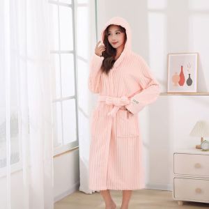 Bộ Đồ Tắm Mùa Đông Cho Nam Và Nữ Có Mũ Trùm Đầu Quần Áo Tắm Nhanh Khô Chất Liệu Cotton Nguyên Chất Đồ Dùng Gia Đình