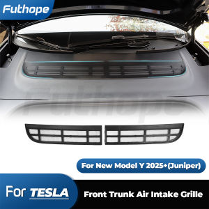 Futhope 2pcs Air Inlet Protective Cover for Tesla New Model Y Juniper Launch Anti-insect Anti-fouling Front Air-conditioning net