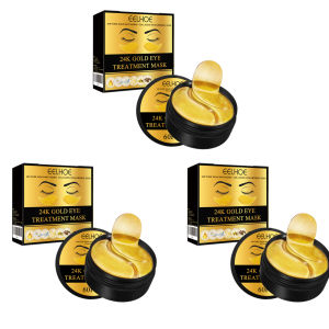 EELHOE | EELHOE 24k Gold Eye Mask Removing Pouch Reducing Wrinkle Dark Circles Fade Fine Lines Anti-Aging Moisturizing Collagen Eye Masks
