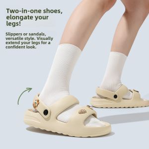 Mens Outdoor Driving Slippers Summer Anti-Slip Odor-Resistant EVA Comfortable Flat Footwear Casual Style Foot Cover