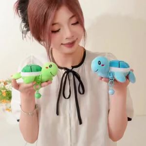 Newest Dopamine Turtle Backpack Pendant Keychain Kawaii Plush Toy Figure Doll Cartoon Cute Gift Doll for Friends Suitable Doll