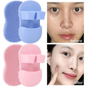 3Pcs Mini Finger Face Washing Brush Slipper Shape Soft Silicone Deep Cleansing Pore Remove Dead Skin Cells Massage Cleansing Brush