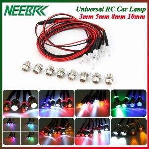 LED Light Kit 3/5/8/10mm Headlamp for 1/10 1/8 1/12 RC Car Truck Crawler Drift Headlight Taillight Traxxas WPL MN99 MN90 Wltoys