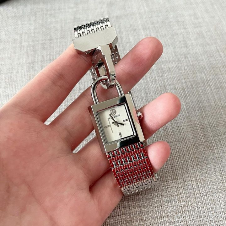 ?ของแท้ 100%? Tory burch TBW7101 silver watch size 29mm นาฬิกา 
