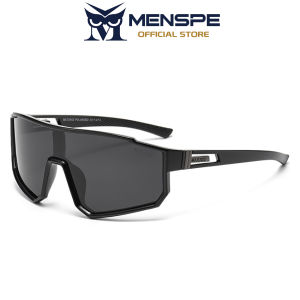 MENSPE แว่นกันแดดแว่นตาโพลาไรซ์กลางแจ้งสำหรับผู้ชายผู้หญิงแว่นกันแดดกระจกชิ้นเดียวทรงโอเวอร์ไซส์แว่นกันแดดสำหรับผู้ชายกระเป๋าเดินทางดีไซน์แบรนด์สำหรับใส่ขับรถตกปลาแว่นตา UV400