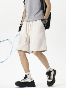 กางเกงขาสั้นทำงานแบบลำลองสำหรับเดินป่ากลางแจ้งแบบแห้งเร็ว กางเกงขาสั้นผ้าไหมน้ำแข็งบางสำหรับผู้ชายในช่วงฤดูร้อน กางเกงขายาวห้าส่วนสำหรับเล่นกีฬา