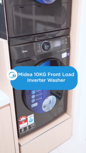 Midea Front Loading Washer Dryer Inverter (W 10.0KG & D 7.0KG) MF200D100WB