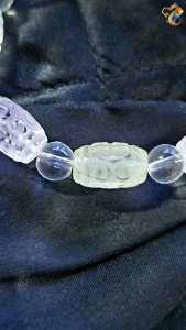 Collection Grade 3 Treasures Duo Bao Hui Wen Carving Barrel Bracelet
