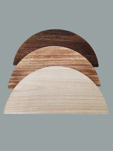 Handmade DIY round Wood Board Slice Zelkova Solid Wood Semi-Circular Indoor Decoration Original Retro Creative Photography Props