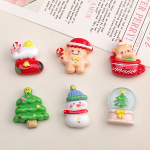 Cartoon Diy Resin Accessories Christmas Keychain Pendant Shoe Buckle Mobile Phone Case Hair Clip Wish Bottle Decoration