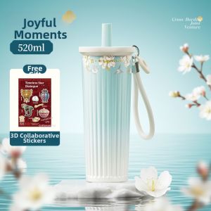 RELEA | Suction Straw Ceramic Thermal Flask Female Portable
