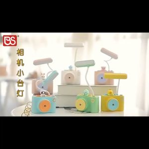 Lampu Meja USB Isi Ulang Pembelajaran Kreatif Baru Lampu Meja Pelindung Mata LED Kartun Kelinci Lucu Lampu Baca Belajar Lampu Meja Lampu Malam