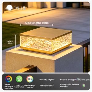 VINCAN | Waterproof Bronze Solar Post Lights