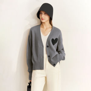 AMII | Contrast Color Wool Knit Sweater