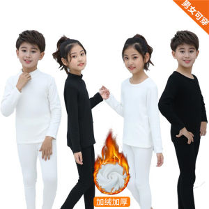 ชุดชั้นในเด็กผ้าฝ้ายผสมขนแกะ ชุดชั้นในฤดูใบไม้ร่วงสำหรับการแสดง ชุดชั้นในเด็กชายและเด็กหญิง ชุดชั้นในฤดูหนาวสำหรับเล่นกีฬา