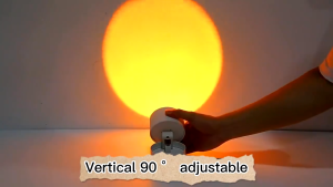 CHENBEN Ánh sáng hoàng hôn Đèn chiếu sáng có thể gập lại Đèn chiếu cầu vồng Đèn ngủ xoay 350 ° Ánh sáng xung quanh để chụp ảnh Tiệc phòng khách Phòng ngủ Tường trang trí Giáng sinh Quà tặng chiếu sáng