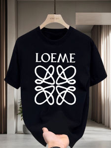 Loja Summer New round Neck Short Sleeve T-Shirt Mens American Heavyweight Pure Cotton Loose Half Sleeve Couples Top