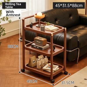 ZHUSHANXIA | Mobile Living Room Balcony Bedside Small Tea Table