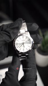 Jam Tangan Pria Casio MTP-V004D-7C Analog Silver Dial  Stainlees Steel Band