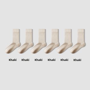 SANBUZHAI | Summer Breathable Transparent Striped Mid-calf Pile Socks