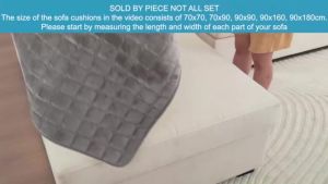 Soft Warm Sofa Covers Washable Cushion Covers Non-Slip Easy Installation for Sectional L Shape Sofa Slipcovers Furniture Protect
