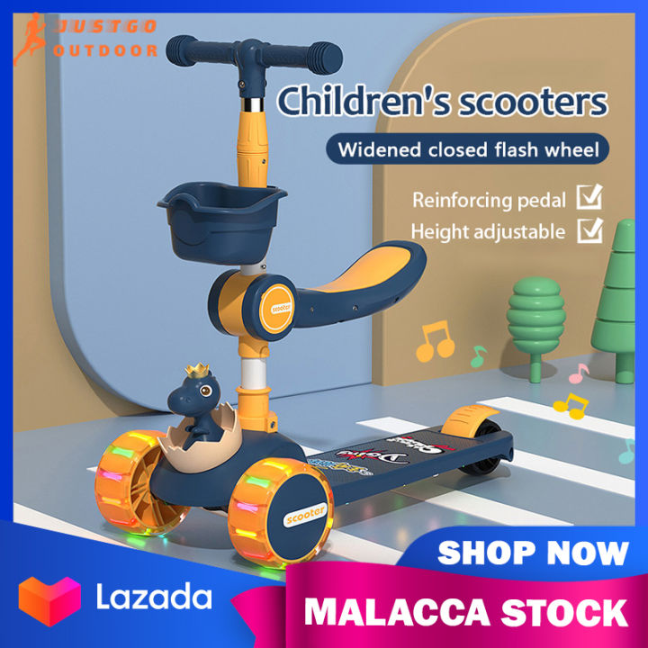 Happy Moto Baby with Scooter Push Down Toy