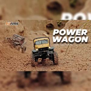 Mô Hình Xe Điều Khiển Từ Xa FMS 1:24 Tỷ Lệ FCX24 POWER WAGON - Xe Tải Địa Hình Bốn Bánh Dẫn Động Xe Bán Tải Xe Sẵn Sàng Vận Hành