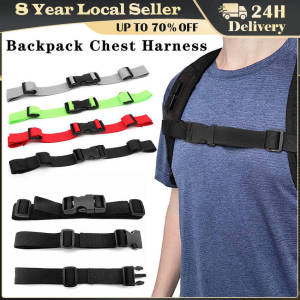 Backpack Chest Bag Strap Harness Adjustable Shoulder Strap For Bag Outdoor Camping Tactical Bags Straps Accessories For Backpack Bag Parts Accessories Backpack Nylon Chest Fixed Belt Straps Webbing Sternum Adjustable Dual Release Buckle