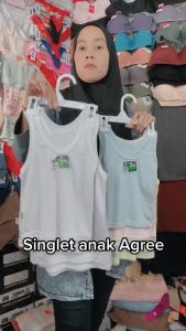 (1 Pcs) Singlet Anak Agree ST02 Warna putih / Kaos dalam anak / Singlet anak