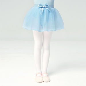 Girls Pink Ballet Tutu Skirt Toddler Bow Dance Skirt Pull on Ballet Skirt 4 Layer Skirt for Kids Soft Mesh Skirt for Leotards