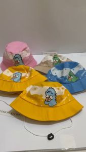 Topi Bucket Anak Motif Dino Bubbles Swimming Pakai Tali Model Import