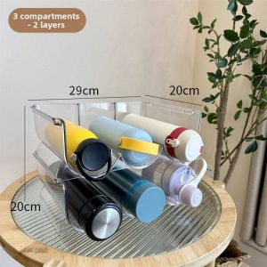 Dustproof Multilayer Stacking Capacity Water Cup Organizer