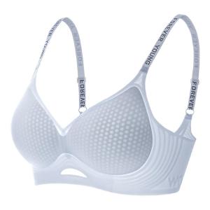 MiiOW | เสื้อชั้นในผ้าไหมน้ำแข็งบางเฉียบสำหรับผู้หญิง ระบายอากาศได้ดี ไม่มีรอย ป้องกันการหย่อนคล้อย ช่วงฤดูร้อน เสื้อชั้นในแบบบาง