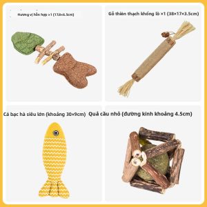 7o | Đồ Chơi Mèo Bạc Hà Matatabi Que Răng Hình Xương Cá
