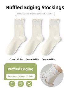 JIAZINI | Breathable Cotton Ice Silk Socks Mid-calf