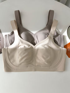 Ultra-Thin Soft Support Womens Bra Full Cup Seamless Anti-Sagging Side Breast Reduction Rabbit Ear Style Underwear