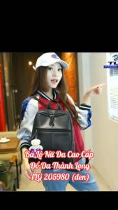 Balo da Ba Lô Nữ Thời Trang Da Cao Cấp Đồ Da Thành Long TLG 205980 ZZ (đen)