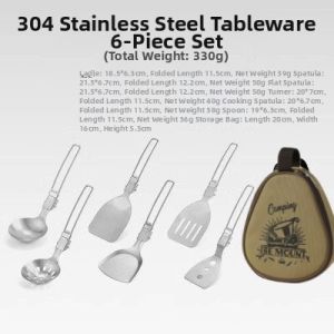 ISE MOUNT | Folding Portable Camping Cookware Set