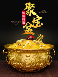 Pure Copper Cornucopia Decoration Large Incense Burner Small Size M Pot Living Room Entrance Home Office Shop Opening Gifts