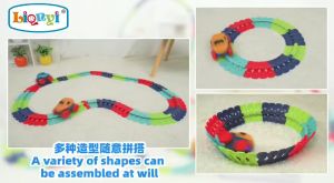 รถไฟเหาะ 146 PCS ชุดของเล่นรถเหาะ พร้อมไฟ LED 4698146 ชิ้น สำหรับเด็กผู้ชายผู้หญิง 3+