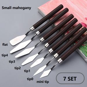 Radius K 7 Pcs Stainless Steel Oil Painting Knives Artist Crafts Spatula Palette Knife Oil Painting Mixing Knife Scraper Art Tools